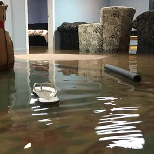 flooded basement cleanup